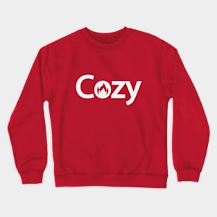 Cozy being cozy typographic artwork Crewneck Sweatshirt